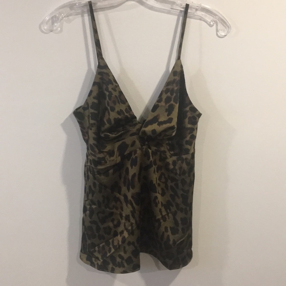 ENDLESS ROSE Animal Print TOP Size M - Picture 3 of 12